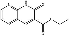 1,2-ジヒドロ-2-オキソ-1,8-ナフチリジン-3-カルボン酸エチル 化学構造式