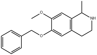6-benzyloxy-7-methoxy-1-methyl-1,2,3,4-Tetrahydroisoquinoline Structure