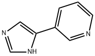 3-(1H-イミダゾール-4-イル)ピリジン 化学構造式