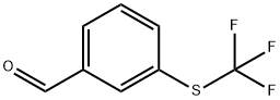 3-(トリフルオロメチルチオ)ベンズアルデヒド 化学構造式