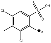 3-amino-2,6-dichlorotoluene-4-sulphonic acid  Structure