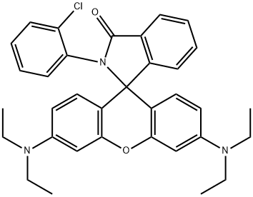2-(2-chlorophenyl)-3',6'-bis(diethylamino)spiro[1H-isoindole-1,9'-[9H]xanthene]-3(2H)-one Structure