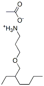 3-[(2-ethylhexyl)oxy]propylammonium acetate Structure