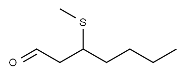 3-(METHYLTHIO)HEPTANAL,51755-70-5,结构式