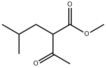 2-Acetyl-4-methylpentanoic acid methyl ester Structure