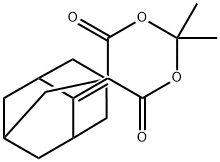 5-(2-金刚烷基)-2,2-二甲基-1,3-二氧六环-4,6-二酮, 51757-47-2, 结构式