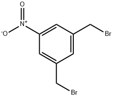 1,3-二溴甲基-5-硝基苯 结构式