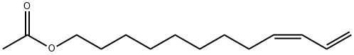 (Z)-9,11-ドデカジエン-1-オールアセタート 化学構造式