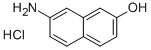 7-アミノ-2-ナフトール塩酸塩 化学構造式