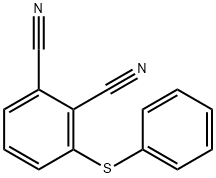 3-(PHENYLTHIO)-1,2-BENZENEDICARBONITRILE Struktur