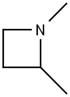 1,2-ジメチルアゼチジン 化学構造式