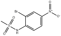 Methanesulfonamide, N-(2-bromo-4-nitrophenyl)- Structure