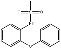 N-(2-フェノキシフェニル)メタンスルホンアミド 化学構造式