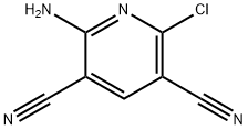 2-AMINO-6-CHLORO-3,5-DICYANOPYRIDINE Struktur