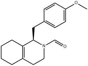 (+)-3,4,5,6,7,8-헥사하이드로-1-(p-메톡시벤질)-2(1H)-이소퀴놀린카복스알데히드