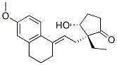 2R-[2Α(E),3Β]]-2-[2-(3,4-二氢-6-甲氧基-1(2H)-亚萘基)乙基]-2-乙基-3-羟基环戊烷-1-酮 结构式