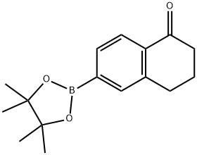 (5-氧代-5,6,7,8-四氢萘-2-基)硼酸频那醇酯, 517874-22-5, 结构式