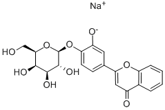 3',4'-Dihydroxyflavone-4'-beta-D-galactopyranosidesodiumsalt Structure