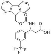 FMOC-(R)-3-氨基-3-(3-三氟甲基苯基)-丙酸, 517905-87-2, 结构式