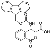 FMOC-(R)-3-AMINO-3-(2-NITRO-PHENYL)-PROPIONIC ACID Struktur