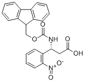 FMOC-(R)-3-AMINO-3-(2-NITRO-PHENYL)-PROPIONIC ACID Structure