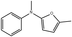 2-Furanamine,  N,5-dimethyl-N-phenyl- Structure