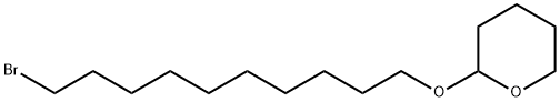 2-(10-ブロモデシルオキシ)テトラヒドロ-2H-ピラン 化学構造式