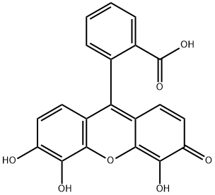2-(4,5,6-TRIHYDROXY-3-OXO-3H-XANTHEN-9-YL)-BENZOIC ACID,518-41-2,结构式