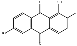 1,6-Dihydroxy-2-methyl-9,10-anthraquinone Struktur