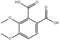 3,4-二甲氧鄰苯二甲酸,518-90-1,结构式