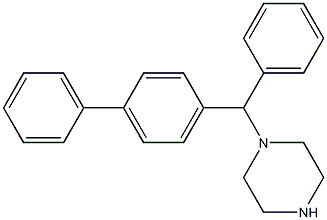 1-(BIPHENYL-4-YL-PHENYL-METHYL)-PIPERAZINE Structure