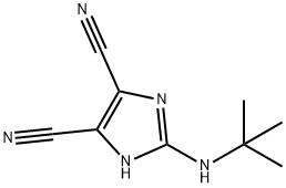 2-T-BUTYLAMINO-4,5-DICYANOIMIDAZOLE Struktur