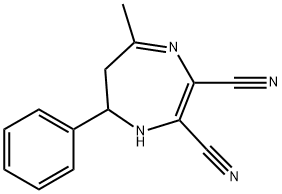 5-METHYL-7-PHENYL-6,7-DIHYDRO-1H-1,4-DIAZEPINE-2,3-DICARBONITRILE Structure