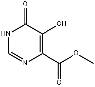 4-Pyrimidinecarboxylicacid,1,6-dihydro-5-hydroxy-6-oxo-,methylester(9CI) Struktur