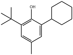 2-Cyclohexyl-6-(1,1-dimethylethyl)-4-methylphenol Structure