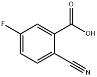 2-氰基-5-氟苯甲酸, 518070-24-1, 结构式