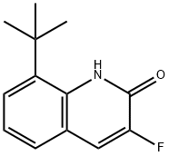 8-TERT-BUTYL-3-FLUORO-2-HYDROXYQUINOLINE Structure
