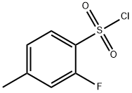 2-フルオロ-4-メチルベンゼンスルホニルクロリド 化学構造式
