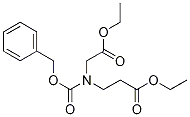 Ethyl 3-(((benzyloxy)carbonyl)-(2-ethoxy-2-oxoethyl)amino)propanoate Struktur