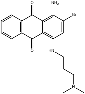 1-アミノ-2-ブロモ-4-[[3-(ジメチルアミノ)プロピル]アミノ]-9,10-アントラセンジオン 化学構造式