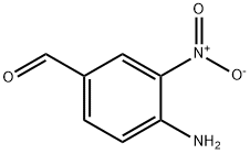 4-アミノ-3-ニトロベンズアルデヒド 化学構造式