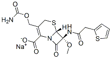 Sodium cefoxitin 结构式