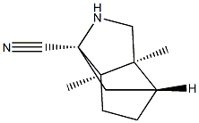 1,4-Methanocyclopenta[c]pyrrole-1(2H)-carbonitrile,hexahydro-3a,6a-dimethyl-,(1R,3aS,4R,6aR)-(9CI) Structure