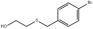 2-[(4-ブロモベンジル)チオ]エタノール 化学構造式