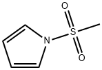 1-メタンスルホニルピロール 化学構造式