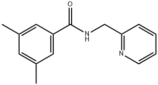 N-(2-picolyl)-3,5-dimethylbenzamide Struktur