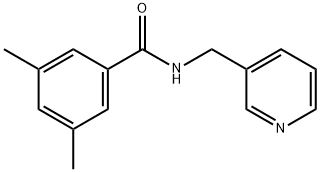 N-(3-吡啶基)-3,5-二甲基苯甲酰胺, 51832-86-1, 结构式