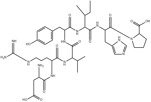 アンギオテンシン(1-7) 化学構造式