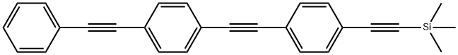 (4-((4-(phenylethynyl)phenyl)ethynyl) phenyl)ethynyltriMethylsilane Struktur