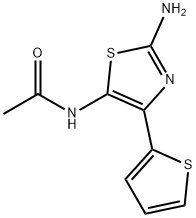N-[2-amino-4-(2-thienyl)-1,3-thiazol-5-yl]acetamide Structure